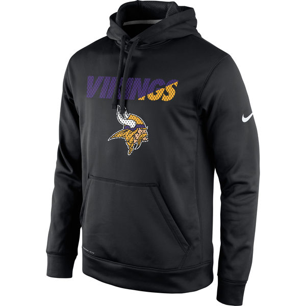 Men Minnesota Vikings Nike Kick Off Staff Performance Pullover Hoodie Black->minnesota vikings->NFL Jersey